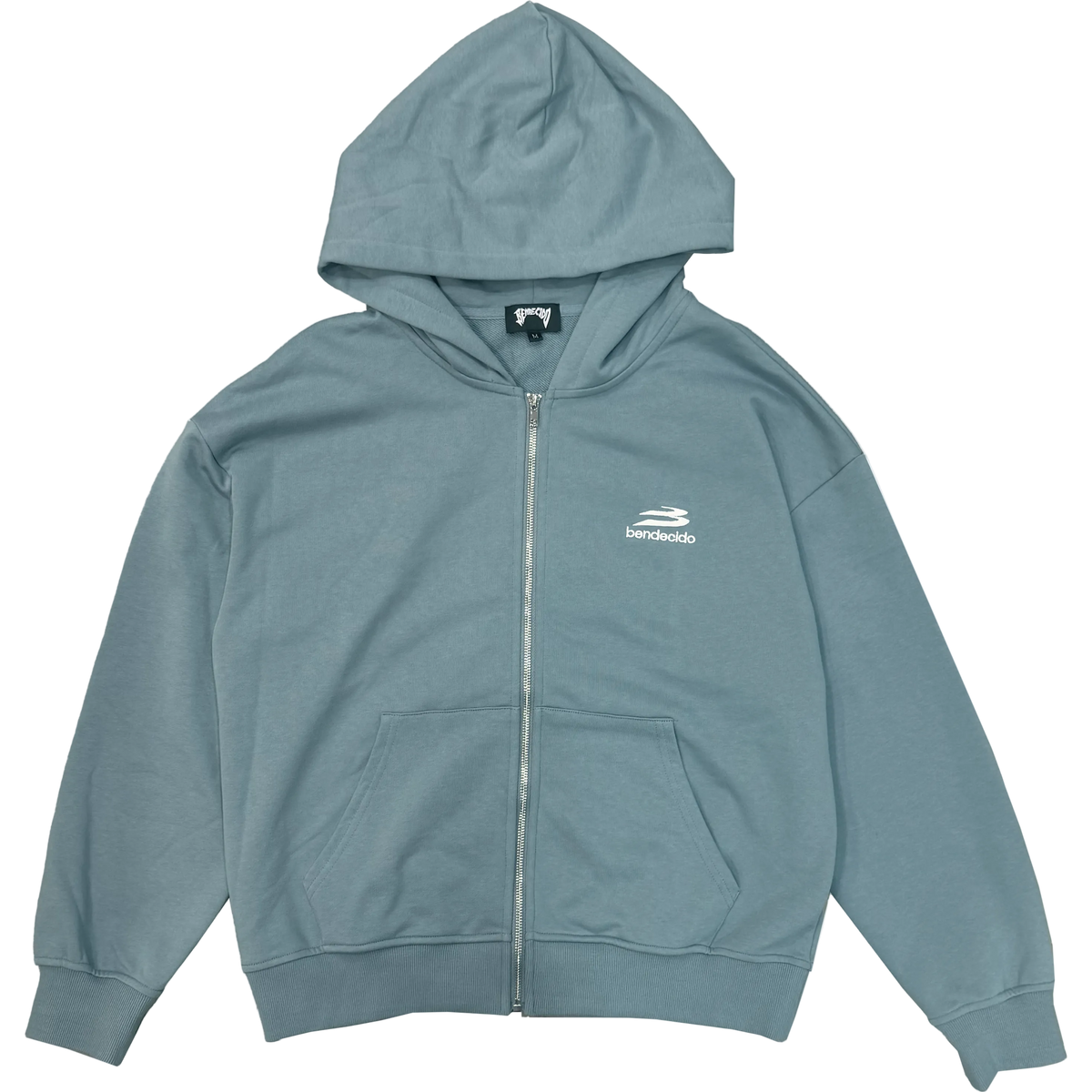 LIGHT BLUE ZIP UPS