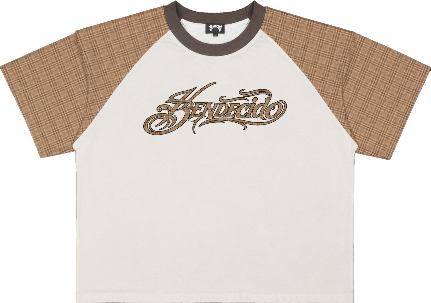 PLAID RAGLAN TEE