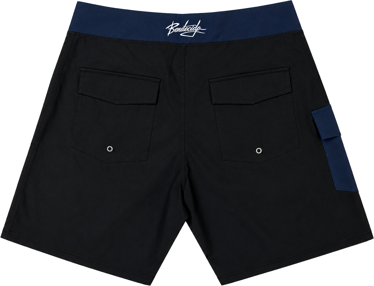 BLACK AND BLUE SWIMMING TRUNKS