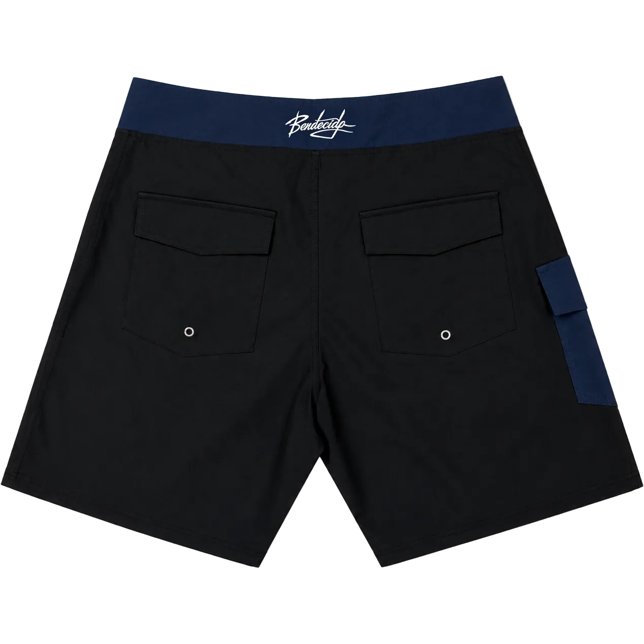 BLACK AND BLUE SWIMMING TRUNKS