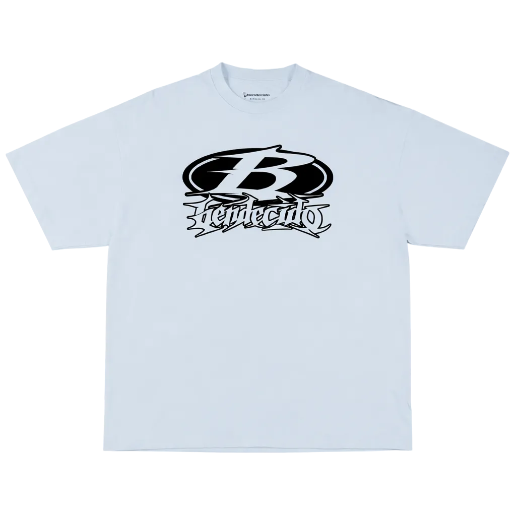 BASIC TEE SKY BLUE/BLACK