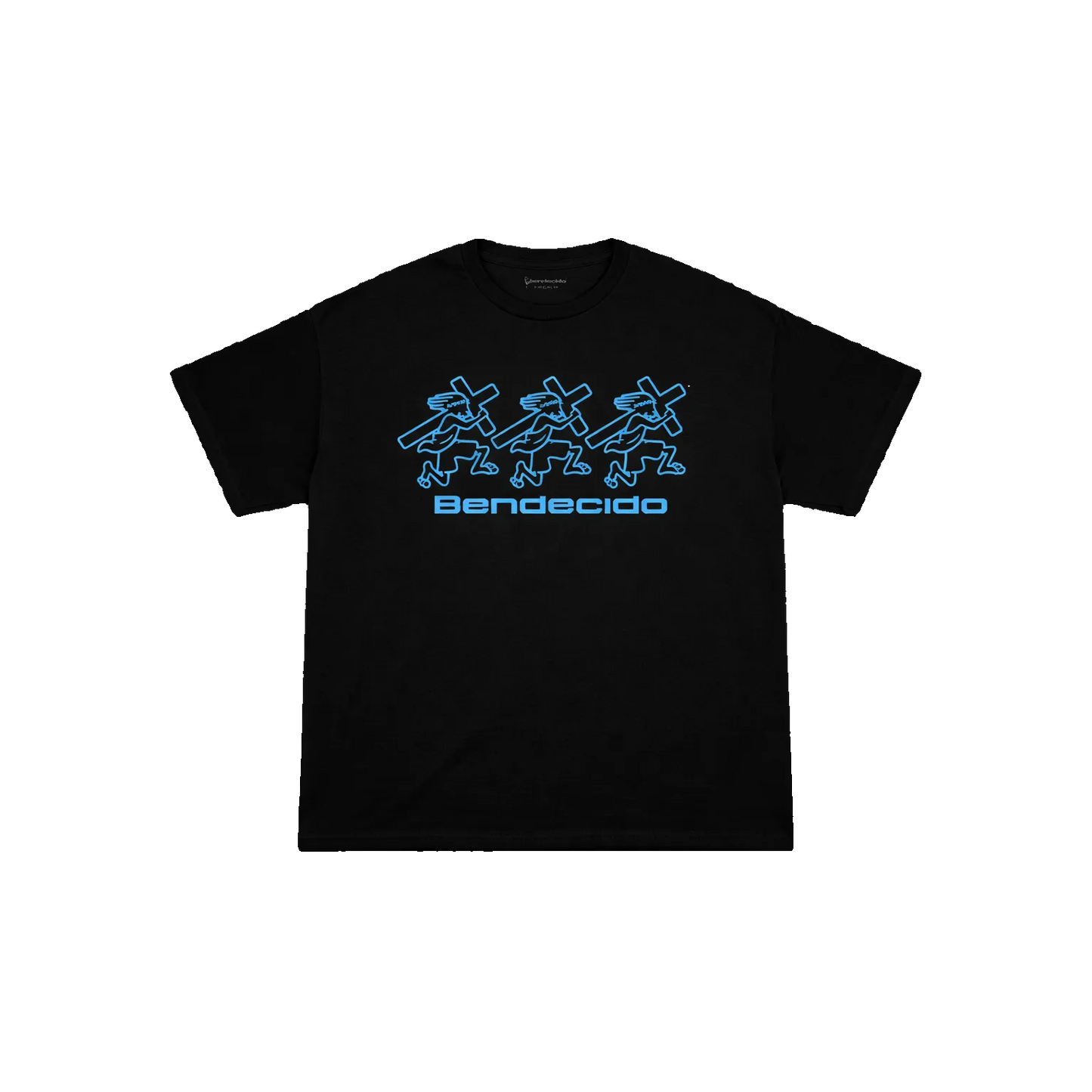 BASIC TEE BLACK/BLUE