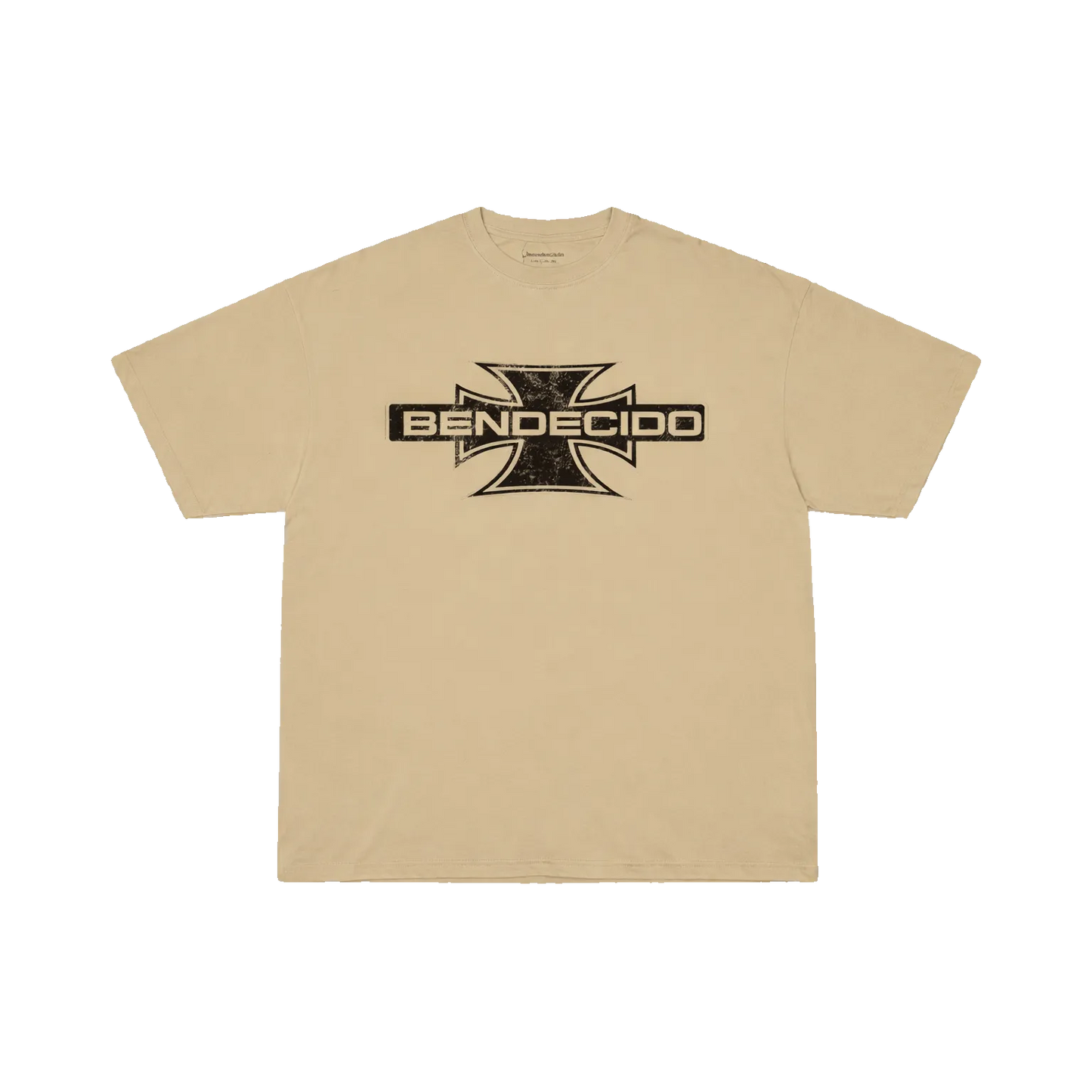 BASIC TEE BEIGE/BLACK