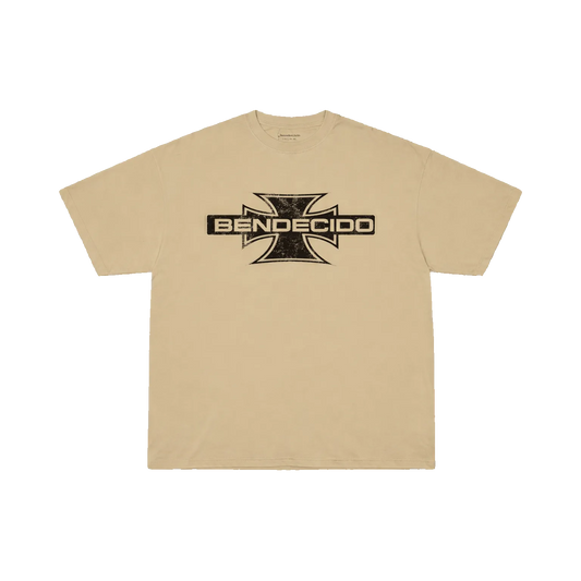 BASIC TEE BEIGE/BLACK