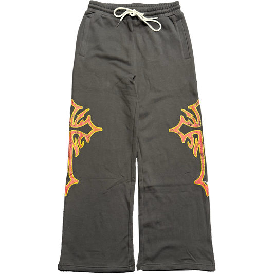 CROSS SWEATPANTS GRAY